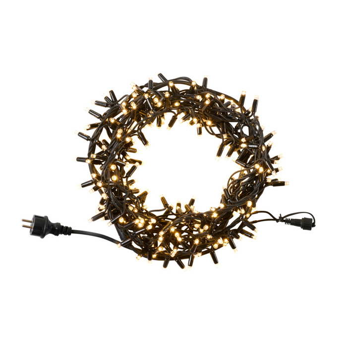 PRO klyngelys 250 LED varm hvit 5 meter